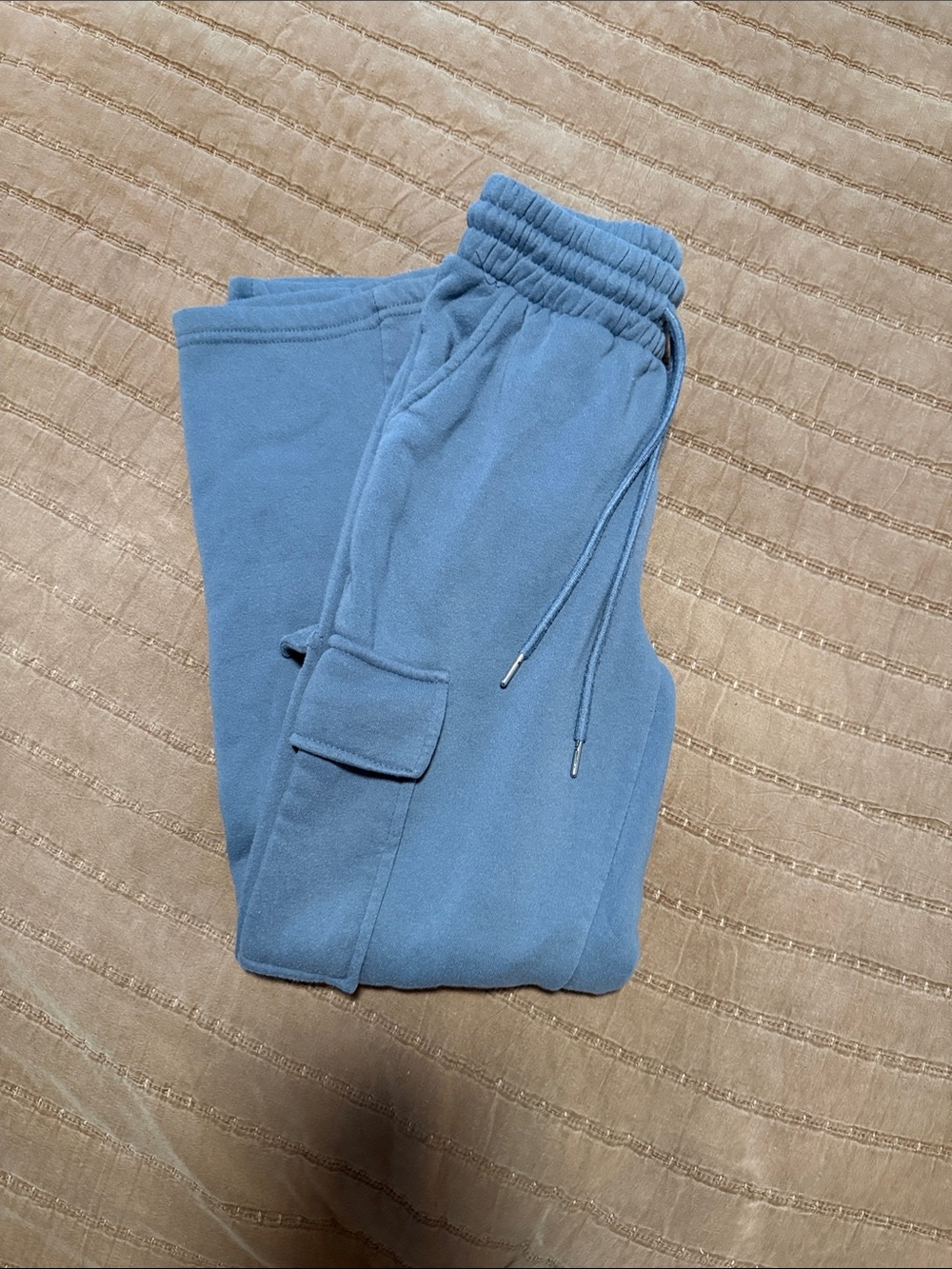 Marshalls Blue Cargo Pocket Wide Leg Sweat Pants